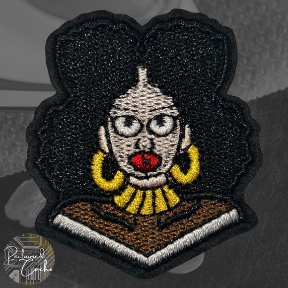 Black Woman Iron On Patch - Picture 1 of 2